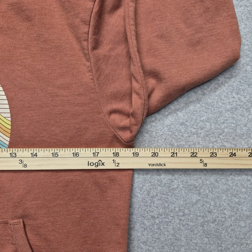 Patagonia Pullover Hoodie Boys XL Burnt Orange Rust Sweatshirt Pouch Pocket Crew